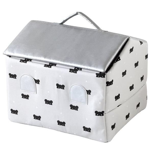 【商品名】　10mois(ディモワ) BEAR MASK ナーサリーハウス 【商品説明】　・[本体サイズ] 約25×30x25cm(持ち手含まず)・[製造国] 中華人民共和国・かわいいお家に赤ちゃんのお世話に必要なアイテムをまとめて入れてお...