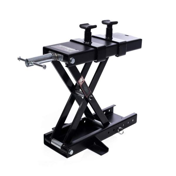 【商品名】　Apextreme?バイクジャッキ?バイクリフト リフトジャッキ 耐荷重500kg 安全ストッパー付き?アタッチメント付き ハンドル付き ブ 【商品説明】　・【アタッチメント付き】ジャッキアップ使うアタッチメントは、高さと間隔が...