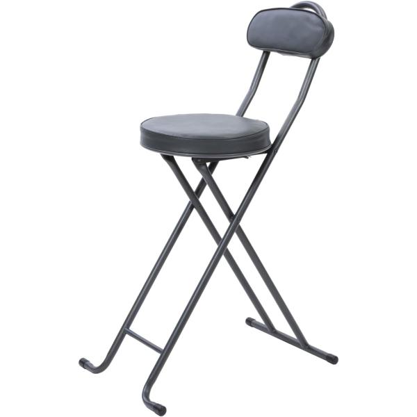 【商品名】　チェア・リビング・椅子・パイプ椅子 武田コーポレーション(Takeda corporation) ブラック 37×56.5×86cm 折りた 【商品説明】　・【サイズ】使用時：約37×56.5×86cm/収納時：36.5×10×...