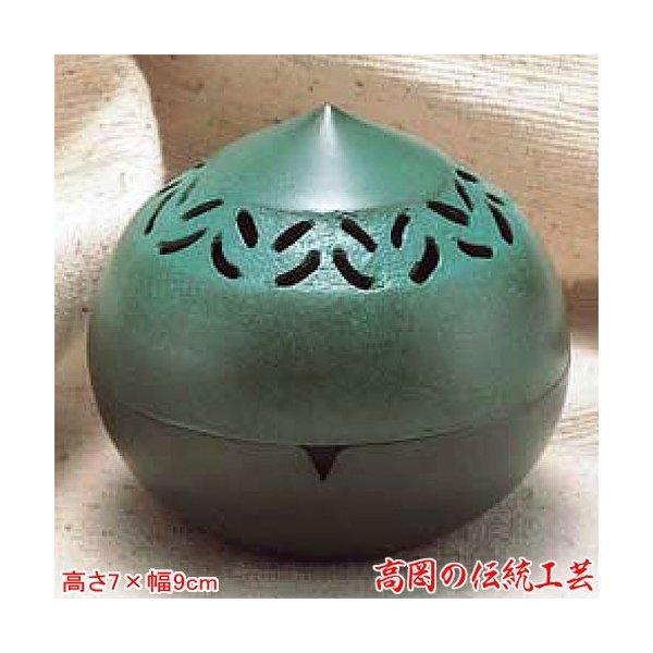 香炉 萌葱 馬場忠寛作 青銅製 青銅色 桐箱入 香付 高岡銅器 おしゃれ