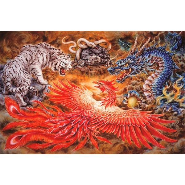 [Release date: November 7, 2019]商品名：四神図サイズ：50×75cm品　番：EPO-23-091ピース数：2016メーカー：エポック社補　足：【ジグソーパズル】【イラスト】【原井加代美】【日本画・吉祥柄】【パ...