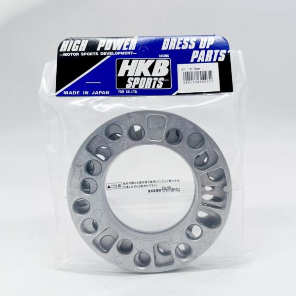 【最大P7倍〜9/28迄】HKB SPORTS ホイールスペーサー 5mm シルバー HKWS5 4穴・5穴兼用 P.C.D.100 114.3 4枚入