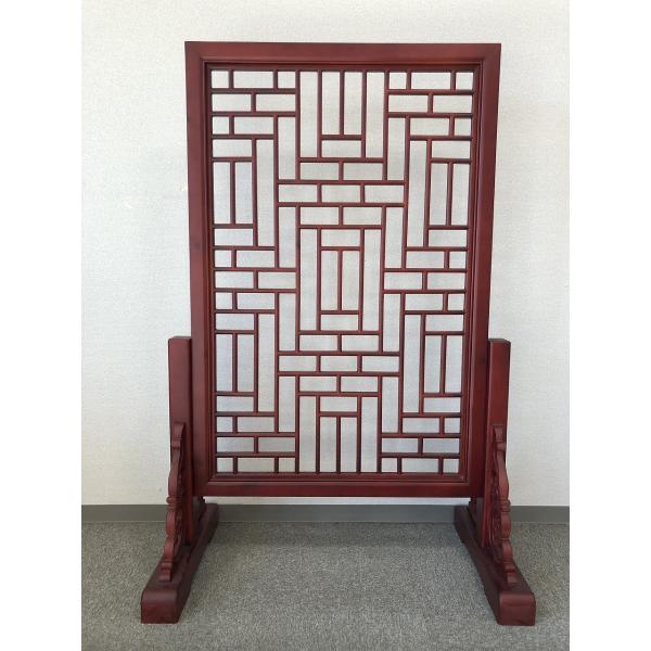 中国古家具 四君子 衝立 5枚屏風 中国古家具 四君子 衝立 5枚屏風