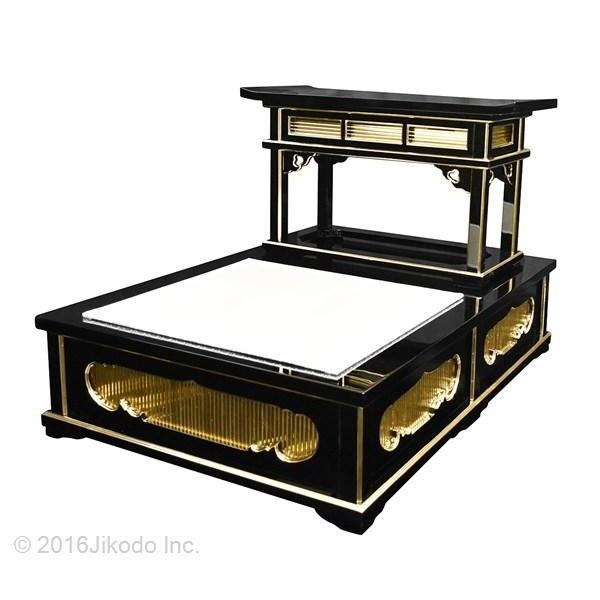 寺院仏具】黒塗り 導師机と礼盤セット 安心の国内自社工場製作品 寺院仏具】黒塗り 導師机と礼盤セット 安心の国内自社工場製作品