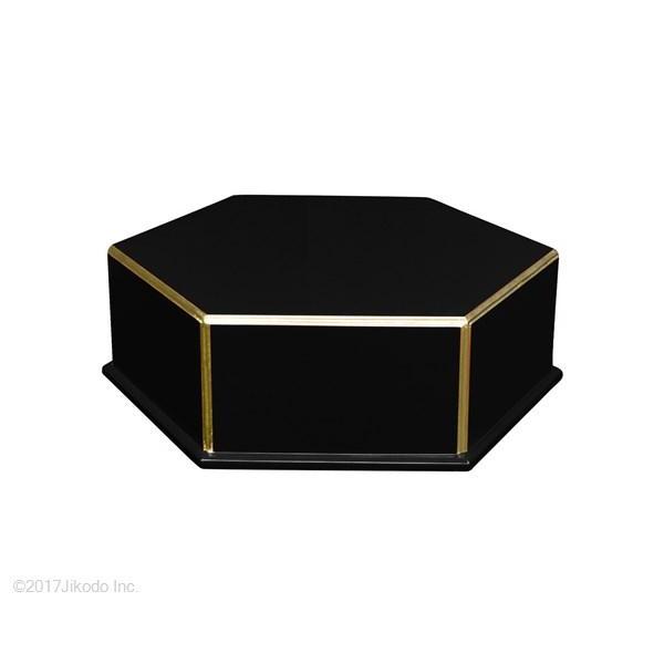 寺院仏具】黒塗り 正六角形 仏像台 幅約30センチ 厨子台や位牌台 寺院仏具】黒塗り 正六角形 仏像台 幅約30センチ 厨子台や位牌台