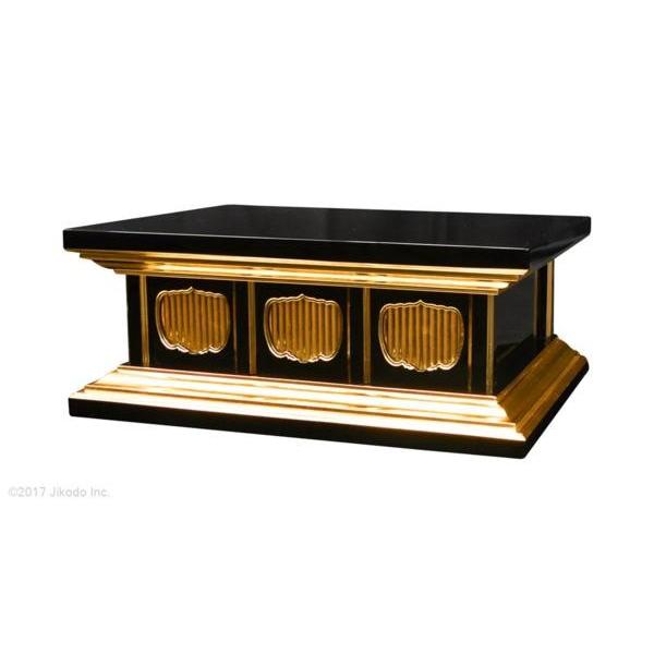寺院仏具】黒塗り 厨子台・須弥壇として 幅約75センチ 国内自社 寺院仏具】黒塗り 厨子台・須弥壇として 幅約75センチ 国内自社