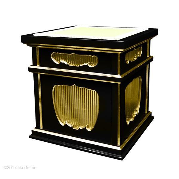 寺院仏具】黒塗り 椅子式の二重礼盤 幅約45センチ 安定感の良い 寺院仏具】黒塗り 椅子式の二重礼盤 幅約45センチ 安定感の良い