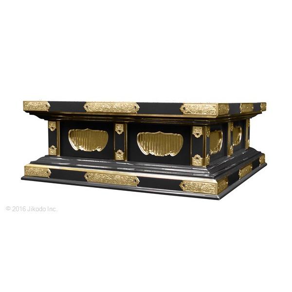 寺院仏具】幅60センチ 黒塗りの高級礼盤 金具付き 各宗派対応 寺院仏具】幅60センチ 黒塗りの高級礼盤 金具付き 各宗派対応