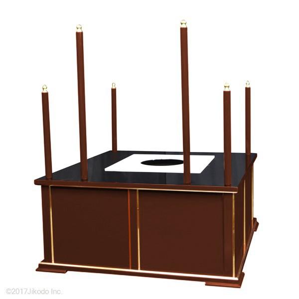 寺院仏具】潤み塗り 3.5尺 簡易型の護摩壇・大壇 (壇のみ) 密教 寺院仏具】潤み塗り 3.5尺 簡易型の護摩壇・大壇 (壇のみ) 密教