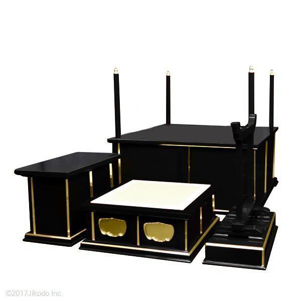 寺院仏具】黒塗り 3.5尺 簡易式の大壇・護摩壇 ケイ台付(磬台 寺院仏具】黒塗り 3.5尺 簡易式の大壇・護摩壇 ケイ台付(磬台