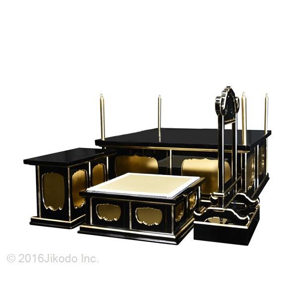寺院仏具】黒塗り 3.5尺 一重大壇・護摩壇 馨台付(ケイ台 寺院仏具】黒塗り 3.5尺 一重大壇・護摩壇 馨台付(ケイ台