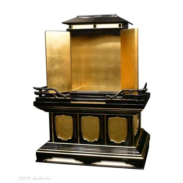 寺院仏具】黒塗り 厨子と高欄付き背高須弥壇の2点セット 厨子台 寺院仏具】黒塗り 厨子と高欄付き背高須弥壇の2点セット 厨子台