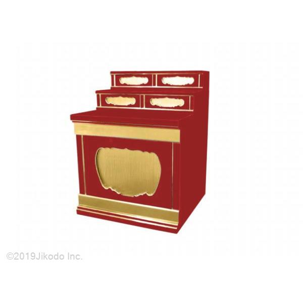 寺院仏具】朱塗り 新型小型須弥壇 二段ひな壇付 幅60cm 国内自社 寺院仏具】朱塗り 新型小型須弥壇 二段ひな壇付 幅60cm 国内自社