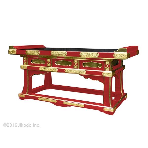 寺院仏具】朱塗り 高級導師机 上卓や焼香机にも 安心の国産品 寺院仏具】朱塗り 高級導師机 上卓や焼香机にも 安心の国産品