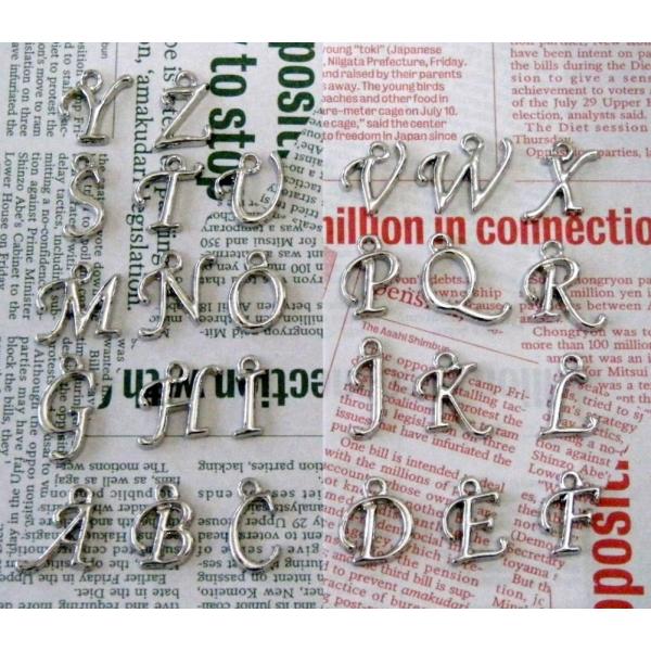 国内発送 チャーム イニシャル アルファベット ハンドメイド パーツ 素材 材料 Zir Clinic