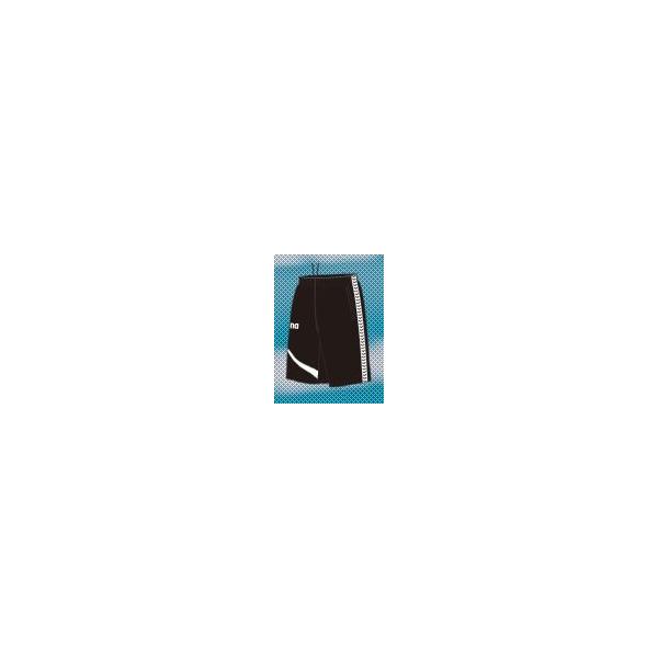 アリーナ　カスタムオーダー受注生産 ウインドハーフパンツ（ユニセックス）チームウエア OAR6302PA-BK01　ベースカラー：ブラック