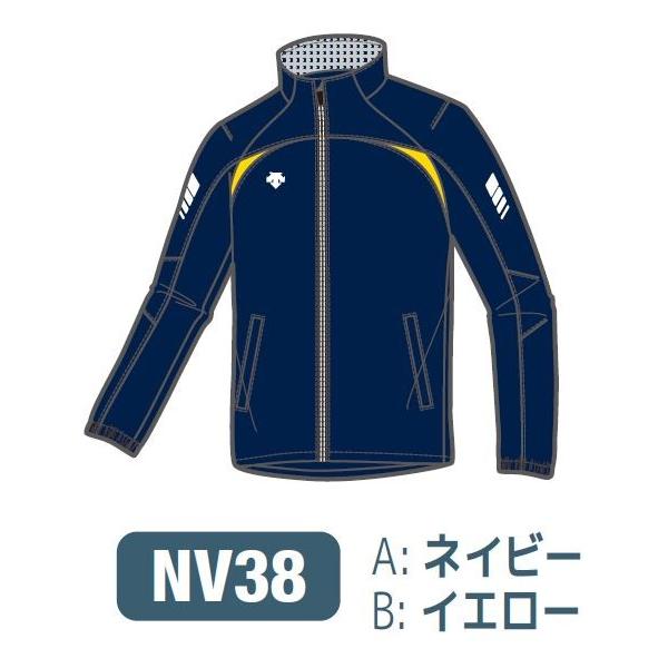 デサント　カスタムオーダー受注生産 トレーニングジャケット（ユニセックス） 陸上・ランニング ウエア ORN1110-NV38　ベースカラー：ネイビー