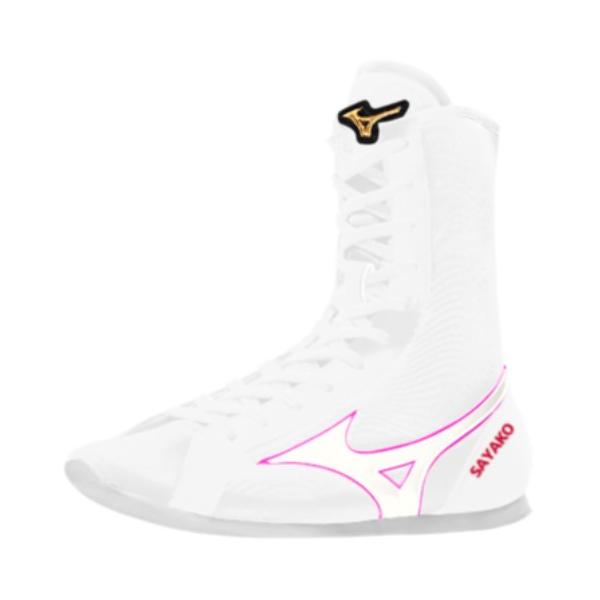 Mizuno ボクシングシューズ 日本製 ホワイト/レッド 21gx230001 Mizuno ボクシングシューズ 日本製 ホワイト/レッド 21gx230001