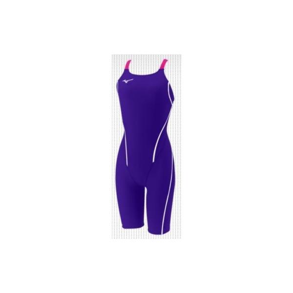 新品 L タグ付き 水着 MIZUNO ミズノ スイミングスクール 紫 MIZUNO ミズノ カスタムオーダー受注生産 レディススイムウエア