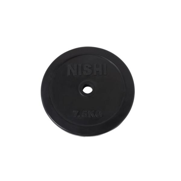 ニシスポーツ ラバープレート28φ28mmバー用 7.5kg　陸上トレーニング用品　T2824