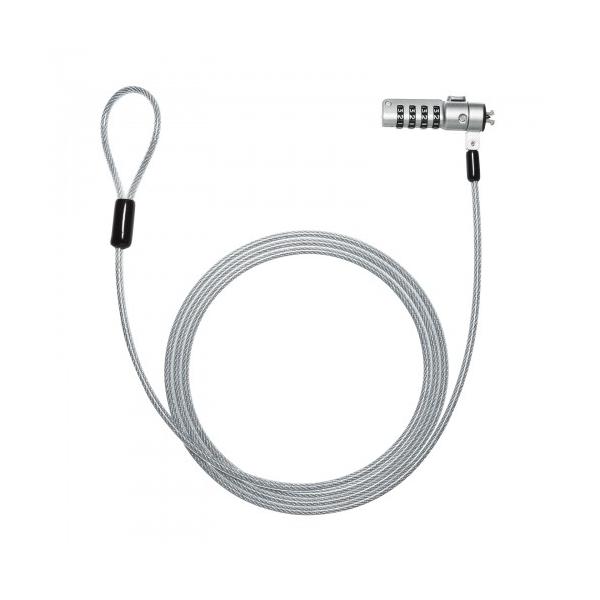 他サイト： サンワサプライ　スロット標準＆nano対応セキュリティワイヤー(ダイヤル錠)　SL-92の商品画像