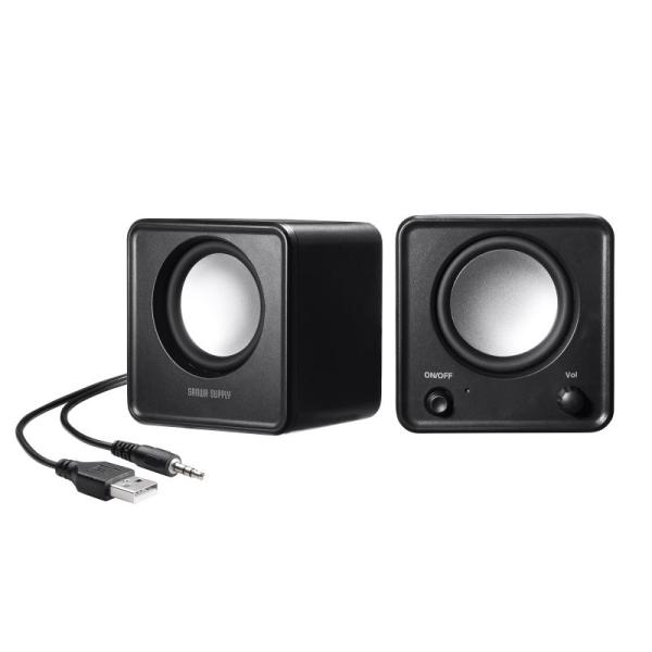 【実用最大出力】6W(3W＋3W)【周波数特性】60〜1500Hz【スピーカー形式】密閉型フルレンジスピーカー【スピーカーサイズ】2インチ(直径50mm)【ロードインピーダンス】4Ω【入力端子】ステレオミニプラグ(3.5mm)【電源】USB...