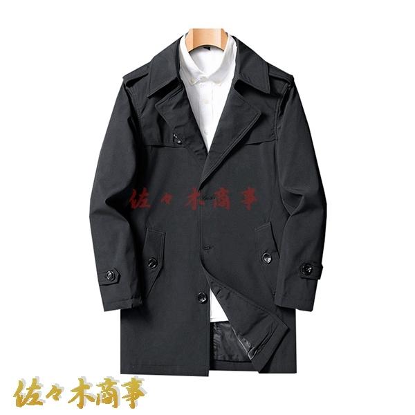 トレンチコート メンズ M-8XL 大きいサイズ ゆったり ロング丈