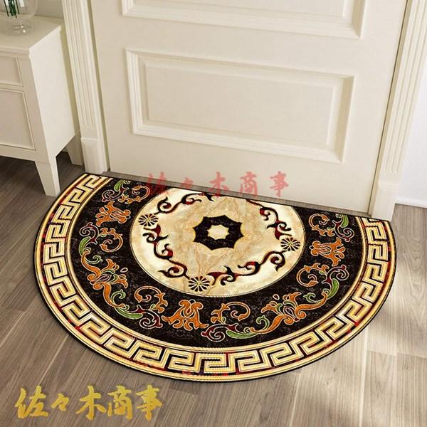 人気商品】50x80cm半円形です玄関マット 屋内