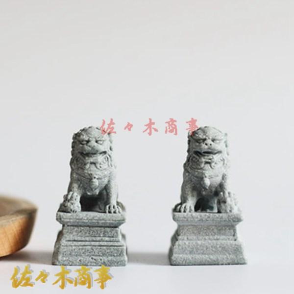 狛犬 置物 獅子 招財 雄雌セット 一対 風水グッズ 風水置物