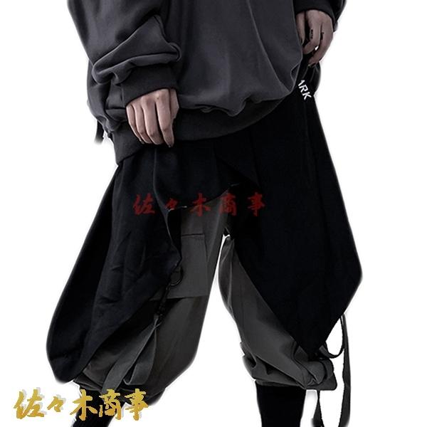 ち*き様 ◆オークション◆　ブラック サルエルパンツ レイヤードデザイン 吉業重工】