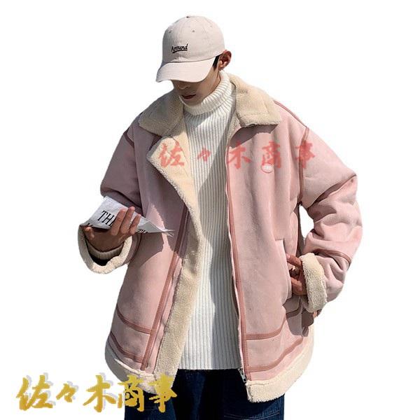 M-5XL メンズ フリースボアジャケット 厚手 裏起毛 パッチワーク 