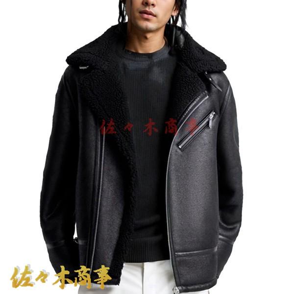 メンズ ムートンB-3ジャケット フライトジャケット ムートン