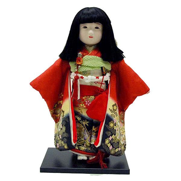 市松人形13号 駒 金彩 蝶々柄 女の子 いちまつ人形 : 家具通販-販売店