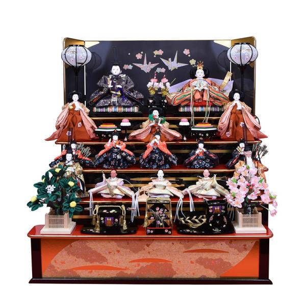 雛飾り　雛人形　お雛祭り　5段飾り　コンパクト　桃の節句 雛人形15人飾り コンパクト ひな人形 五段飾りセット おひな様 小さい