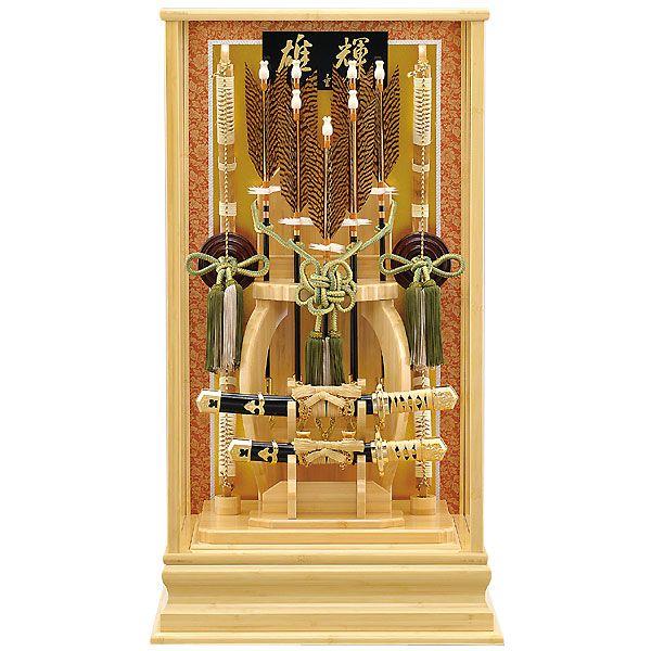 破魔弓 破魔矢飾り 20号 本竹雄輝 竹製 ケース入り お祝い 初正月飾り