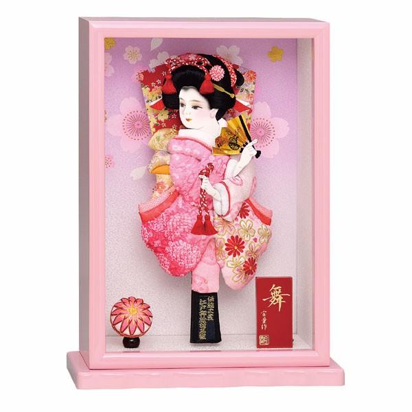 羽子板 初正月 お祝い おしゃれ コンパクト ミニ 10号 舞まい ピンク ガラスケース 初正月飾り Kisumupoly Ac Ke