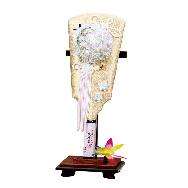 羽子板 お祝い 羽子板飾り 初正月飾り 受け台付 13号 摩耶 久寿玉 無垢