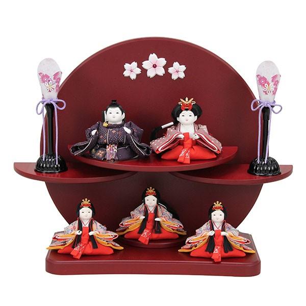 雛人形 五人飾り 超 コンパクト 5人 ミニ ひな人形 おしゃれ かわいい 初節句 お雛様 シンプル A3sen 35 鯉のぼり販売店 通販ひな人形web 通販 Yahoo ショッピング