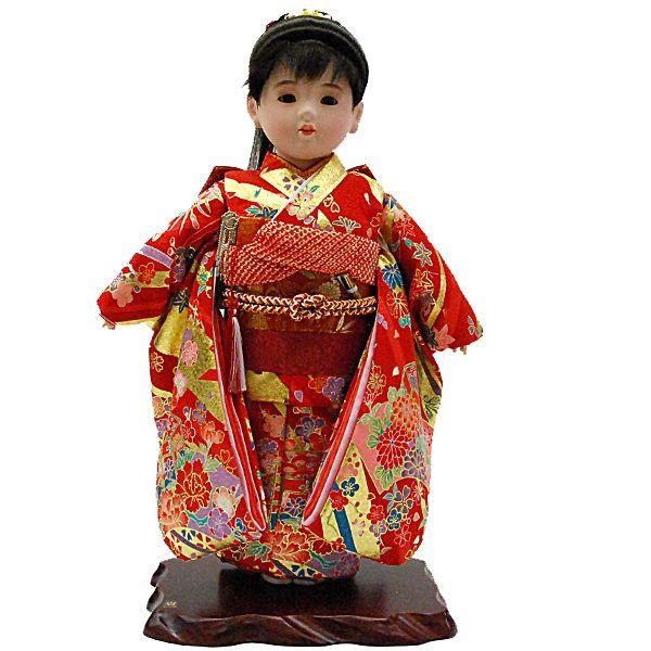 市松人形13号　女の子　いちまつ人形　ポニーテール :a3jin-ichi18:雛人形-五月人形-販売-通販の陣屋 - 通販 -  Yahoo!ショッピング