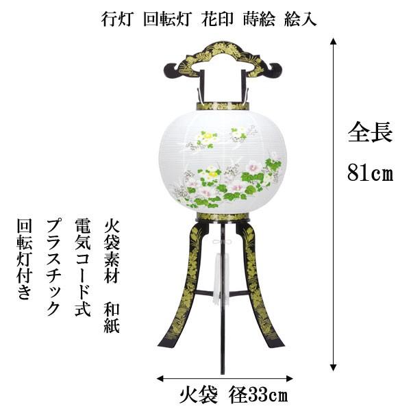 盆提灯 盆ちょうちん ちょうちん 行灯 回転灯 花印蒔絵絵入 電気コード式 19 F8c 8607 11 714 雛人形 五月人形 販売 通販の陣屋 通販 Yahoo ショッピング