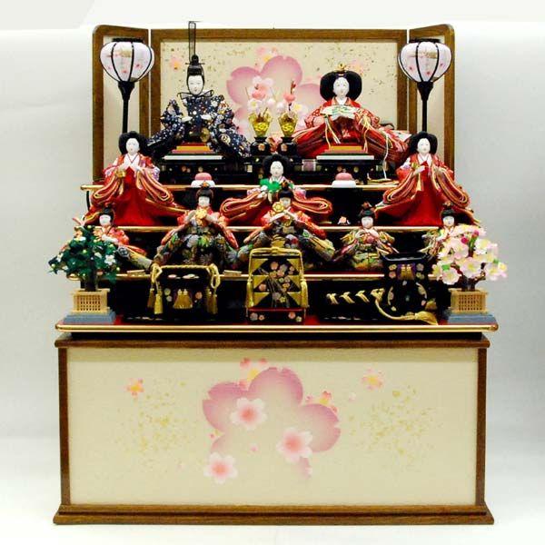 雛人形 収納 飾り ひな人形 4段飾り10人 コンパクト ミニ 十