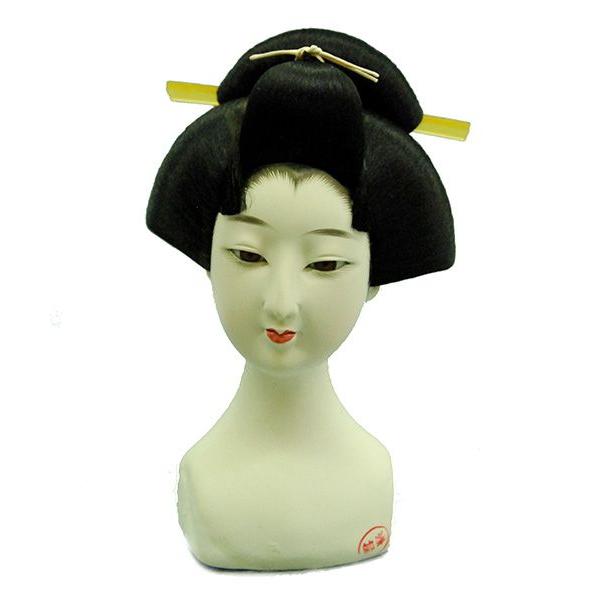 日本人形頭 顔 手芸品 部品 尺 芸者 (普) 新尾山 : 雛人形-五月人形