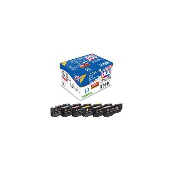 エプソン（EPSON） 【増量】IC6CL80L 6色セット対応 ジットリサイクル