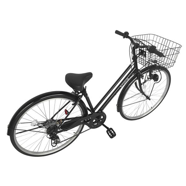 自転車 27インチ ママチャリ 激安 6段変速ギア シマノ シティサイクル 安い 本体 おしゃれ trois ブラック 黒 /【Buyee】 自転車 27インチ ママチャリ 激安 6段変速ギア シマノ シティサイクル 安い 本体 おしゃれ trois ブラック 黒 /【Buyee】