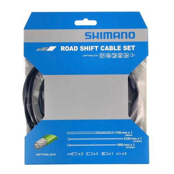 SHIMANO(シマノ) ロード用オプティスリックシフトケーブルセット ブラック