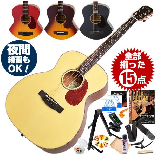 アコースティックギター 初心者セット アコギ 15点 アリア Aria-101 