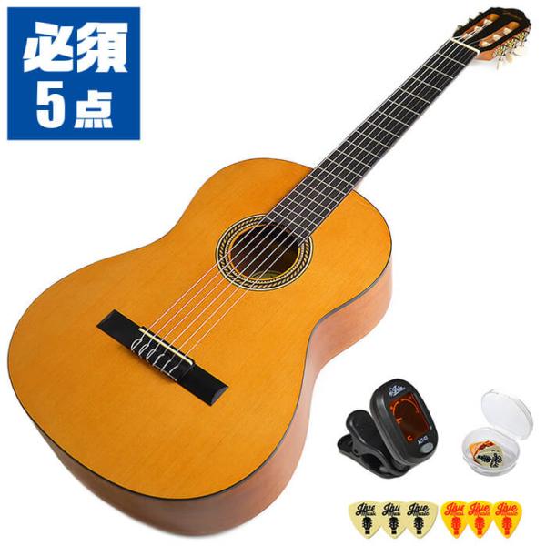 ■ お届けセット内容・1. クリップチューナー・2. ピック (6種類)・3. ピックケース・4. ソフトケース・5. ギター本体■ サイズ・ 一般的な大きさの4/4(標準)サイズ・ 弦長(スケール) ： 650ミリ・ ナット幅 ： 52ミ...