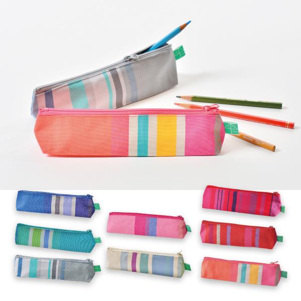 ペンケース】プラネテ 帆布 ストライプ 日本製 : 自由学園生活工芸研究