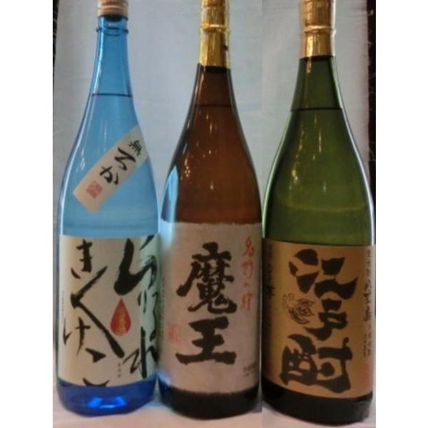焼酎 魔王 松の露むろか 江戸酎 芋焼酎 25度1800ml3本飲み比べセット 