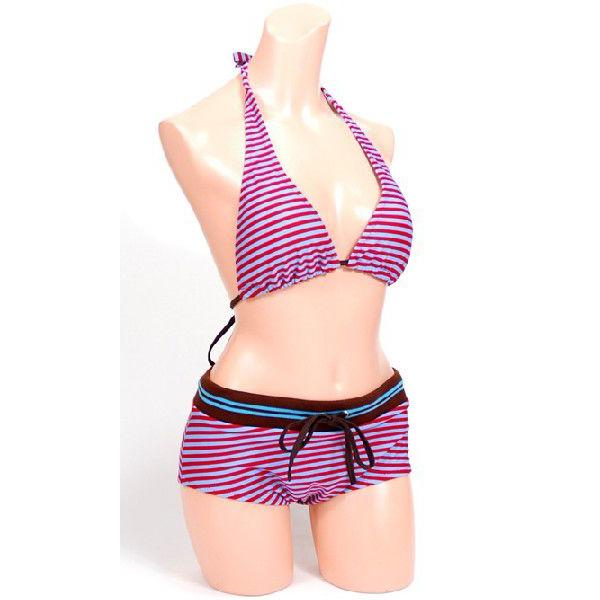 ボーダー ホルターネック パンツタイプ ビキニ 水着 レディース Mizugi 水着コーデ Bikini Swim Wear プチプラ Bp3 Jj Market 通販 Yahoo ショッピング